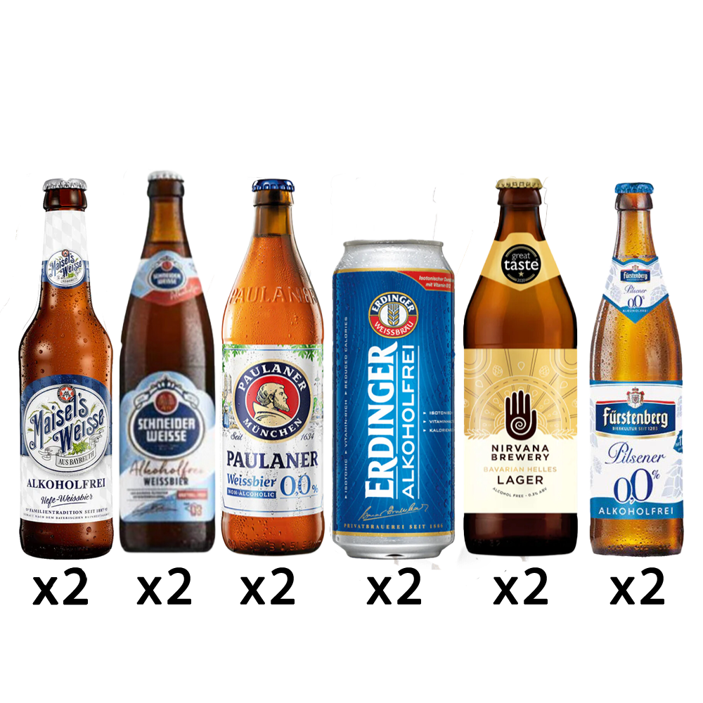 Dry Drinker Bavarian Bash: Non Alcoholic German Beer Bonanza (12 Drinks)