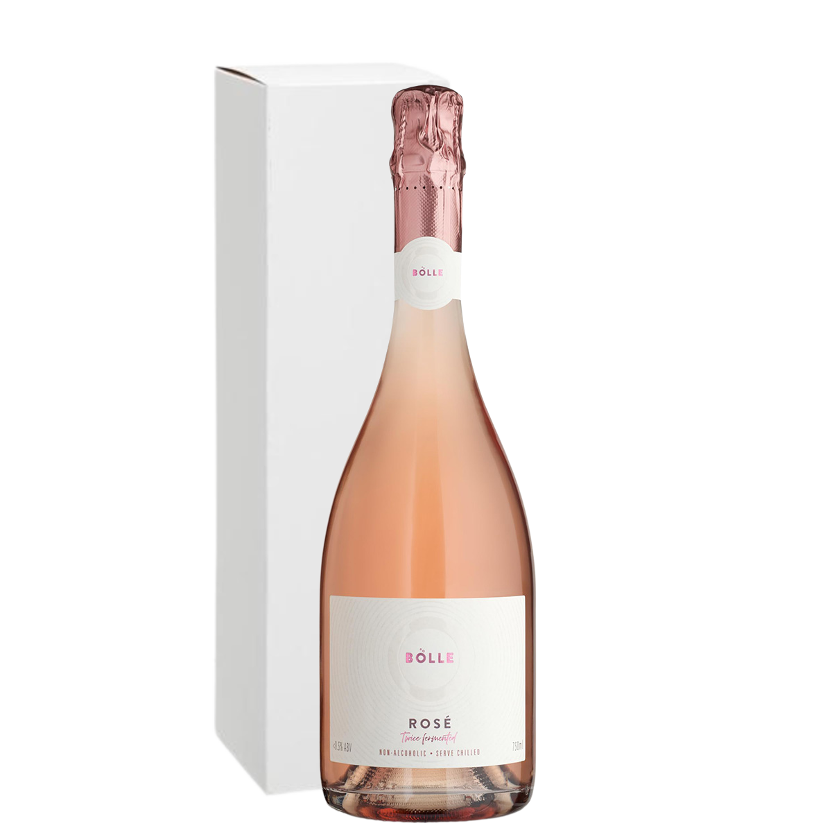 Bolle Sparkling Rosé - Non-Alcoholic Wine with Premium Wine Gift Box