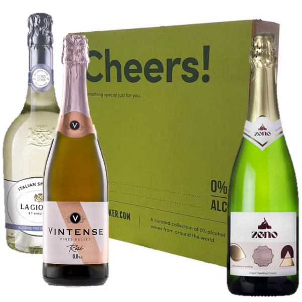 Sparkling Non-Alcoholic Wine Celebration Gift Set – Flask & Field