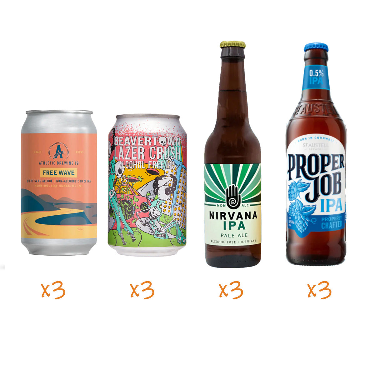 Hop to It - Alcohol Free IPA Mixed Case - 12 Pack