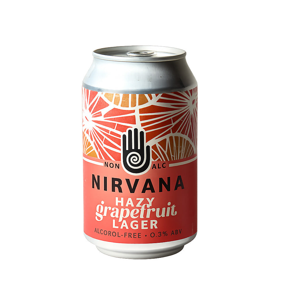 Nirvana Hazy Grapefruit Lager alcohol free hazy lager