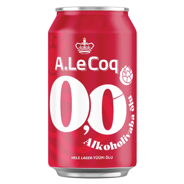A. Le Coq 0.0 Lager alcohol free lager