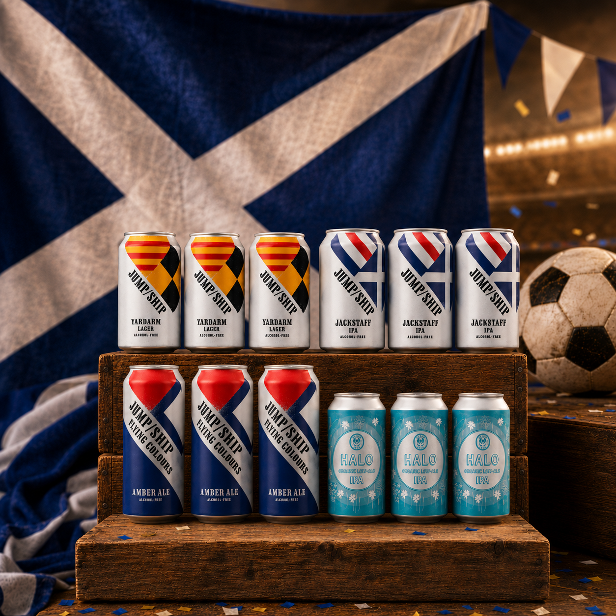 Scottish Craft Beer World Cup Match Pack 0.5% Alcohol Free Beer Case