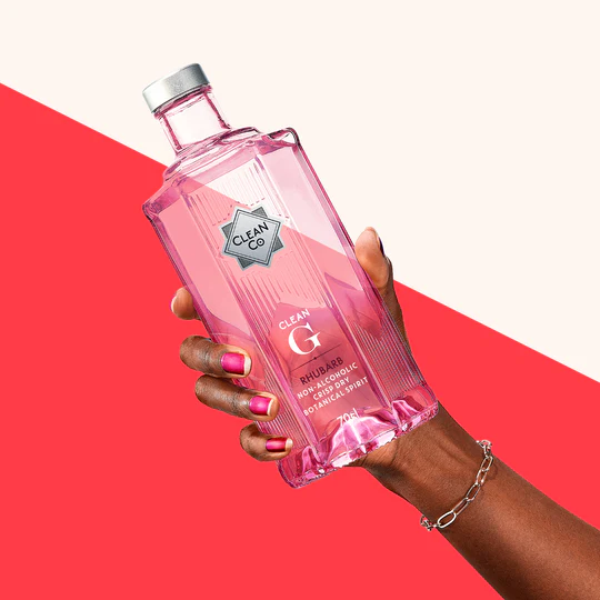 CleanCo Clean G Rhubarb Non-Alcoholic Pink Gin Alternative