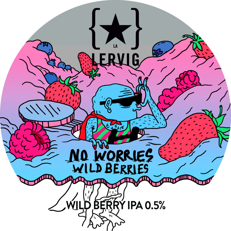 Lervig No Worries Wild Berries - Non Alcoholic Beer